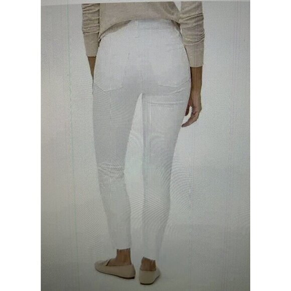 J. Crew Women's 10" High Rise  Skinny Signature Stretch Jeans White Size 26Tall - Picture 2 of 15